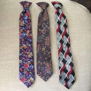 Boys clip on ties